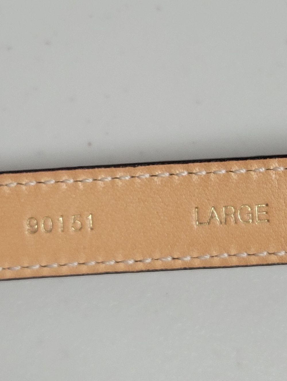 Coach New Mad Skinny LTH Belt 90151 GD/MA Large Brown Leather Belt. - Picture 8 of 9